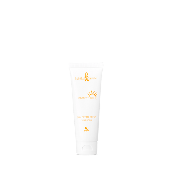 PROTECT SUN Sun Cream SPF50 – Cremă de Protecție Solară SPF 50 pentru Față și Corp, cu Ectoin®, Acid Hialuronic și Pantenol, 75 ml - MesmeRise